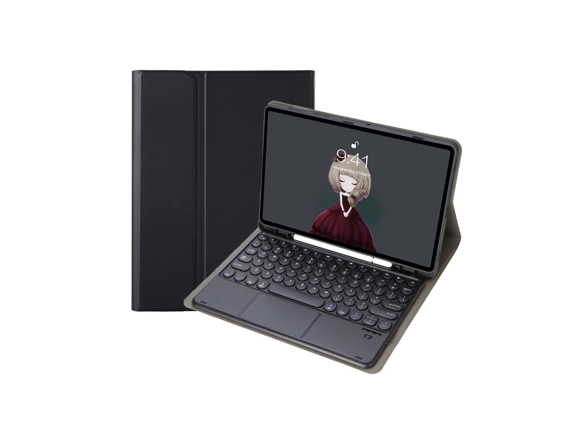 Capa Teclado CUICH para Samsung Galaxy Tab S10 Lite 109 Polegadas com Teclado Touch Bluetooth (Preto) 