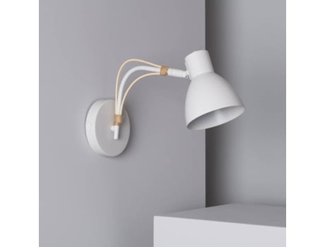 Candeeiro de Parede LEDKIA (Branco - Metal - 23x12x33 cm)