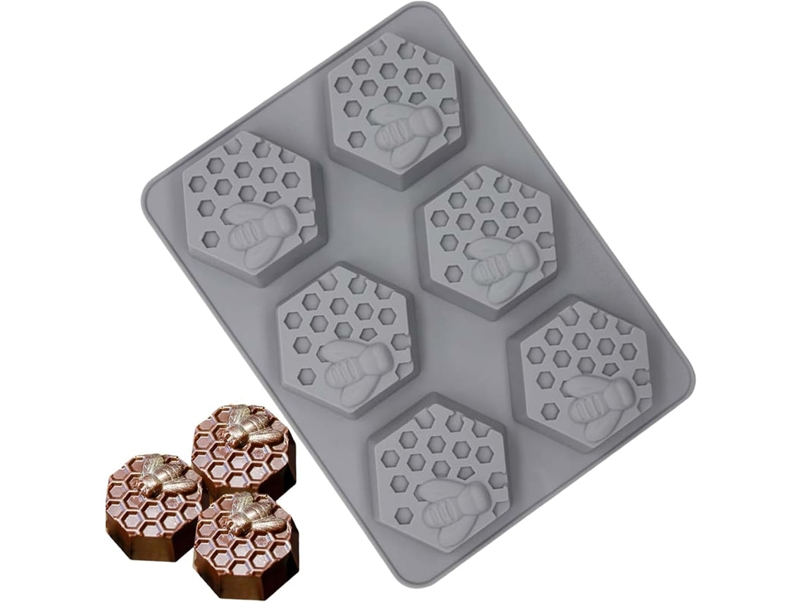 Formas De Silicone Chocolate Com 6 Cavidades, Fáceis De Desenformar.