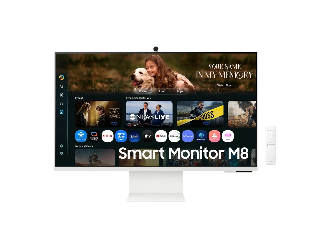 Monitor Samsung M8 M80f 32 Va 4k Uhd 60hz Webcam Branco (2025)