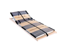 Vidaxl Estrado De Ripas Com 42 Ripas 7 Zonas 80x200 Cm