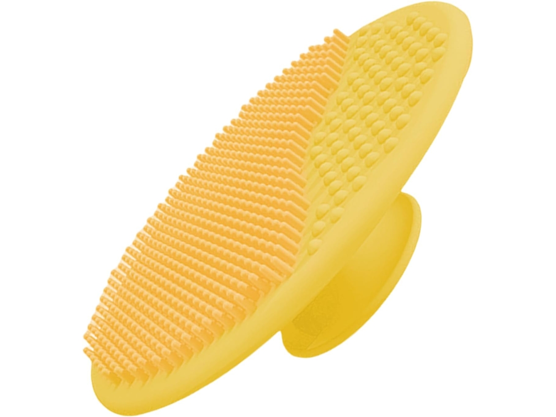 Escova De Banho Para Bebê – | Massageador Silicone Esfoliante Pente Com Ventosa Limpeza Do Couro Cabeludo, Lavagem E