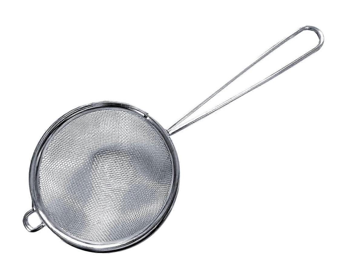 Peneira Fina De Aço Inoxidável Com Cabo, 3 X 8 Polegadas