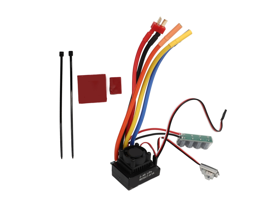 Mali esc Sem Escova 120a À Prova D'água Proteção Contra Sobreaquecimento Alumínio para Veículos Off road Elétricos 1/8