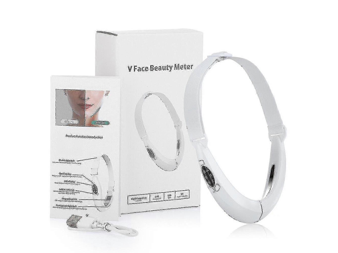 V-face Beauty Meter Shaping Massager Lifting Reduce Double Chin Slimming-gwhite
