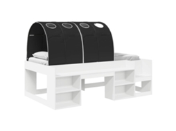 Cama com Túnel 4 Pcs MAISON EXCLUSIVE (branco e preto)