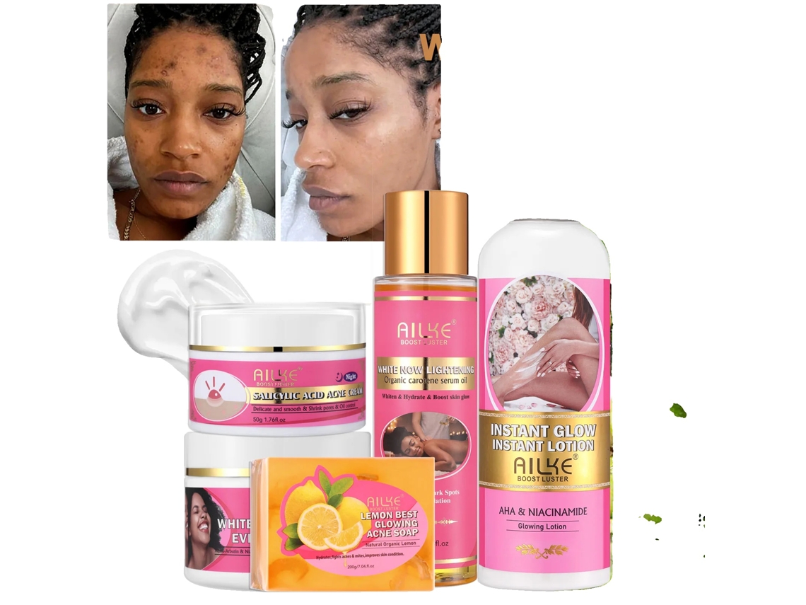 Conjunto De Remoção De Manchas Escuras Aha, Clareamento E Iluminação, Cuidado Com A Pele 5 Em 1,conjunto 5 Em 1 Oem