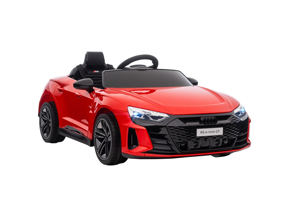 Carro Infantil, Carro Elétrico, Licenciado Pela Audi, Com Cinto De Segurança, Controle Remoto, Luz, Vermelho E Preto, 103 X 58 X 41 Cm
