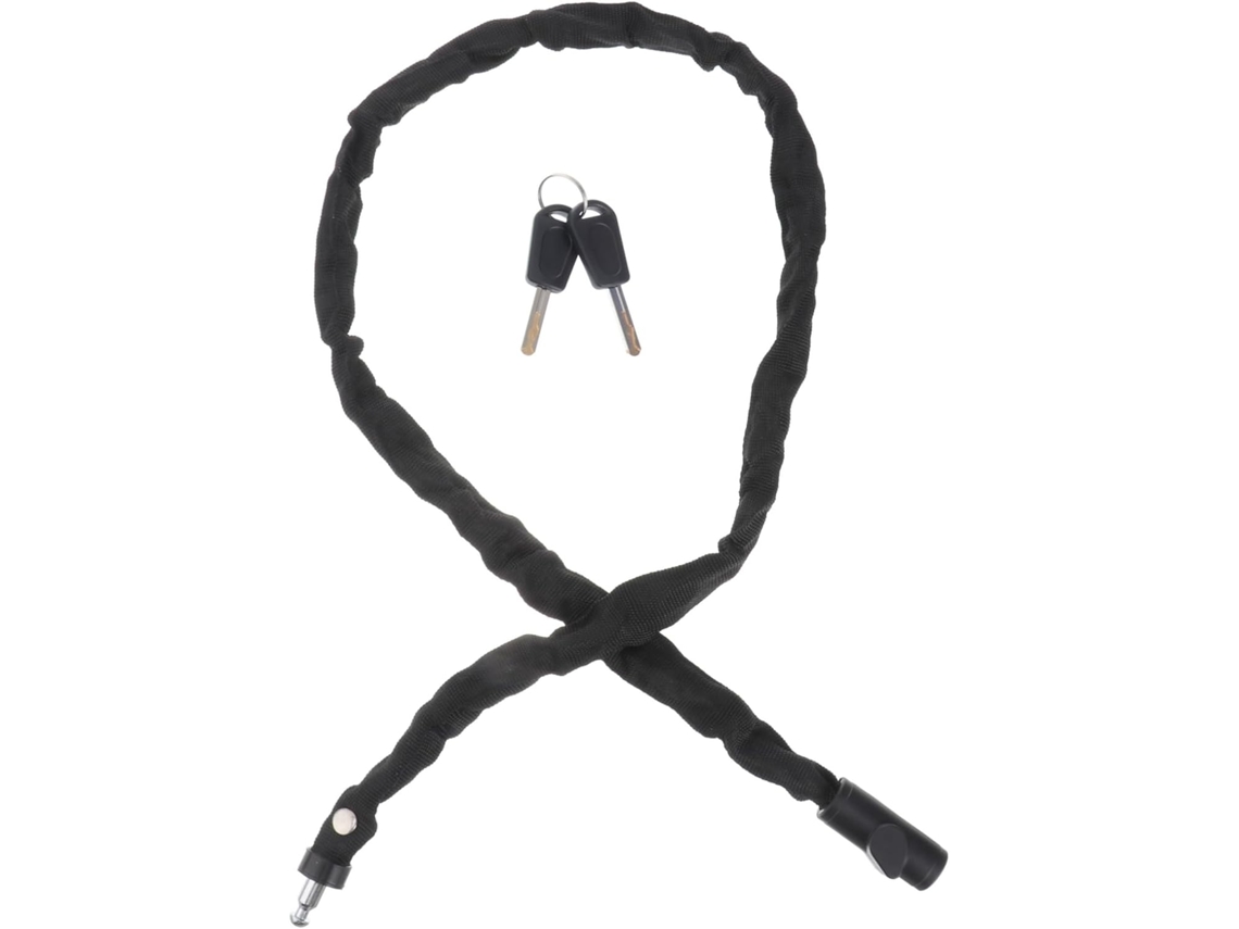 Cadeado De Corrente Para Bicicleta Com Combinação Sem Chave, Aço Preto