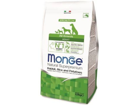 Ração para Cães  (2.5 Kg - Seca - Adulto - Sabor: Coelho com Arroz e Batata)