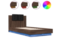 Bed Frame, Bed Frames Vidaxl Marrom Madeira Processada (90 X 190 Cm)