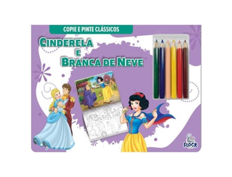 Livro Copie E Pinte Classicos Cinderela E Branca De Neve de Mammoth World (Português)