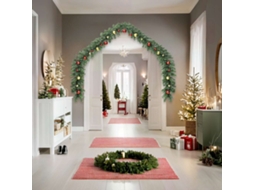 Vidaxl Grinalda De Natal Decorada Com Enfeites E Luzes Led 10 M