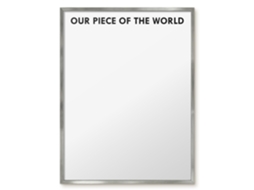Quadro magnético de parede Nosso Pedaço do Mundo para o quarto Espelharte (60x80 cm)