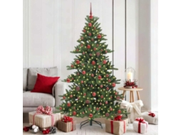 Vidaxl Árvore De Natal Articulada Artificial Verde 180 Cm Pvc E Aço