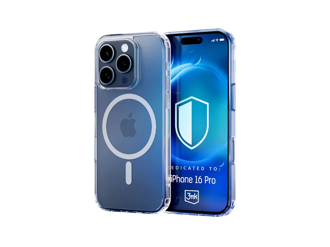 Capa Magcase para iPhone 16 Pro 3MK Transparente