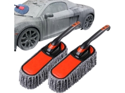 Vassoura para limpeza de carros com capa antiderrapante, kit de detalhamento automotivo