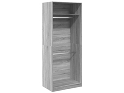 Roupeiro Cinzento Sonoma MAISON EXCLUSIVE em derivados de madeira 80x50x200 cm