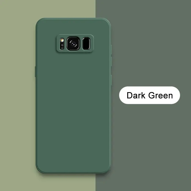 Capa De Celular Samsung Note 10, Verde Escuro, Em Silicone Líquido, Macia E Resistente A Impactos.