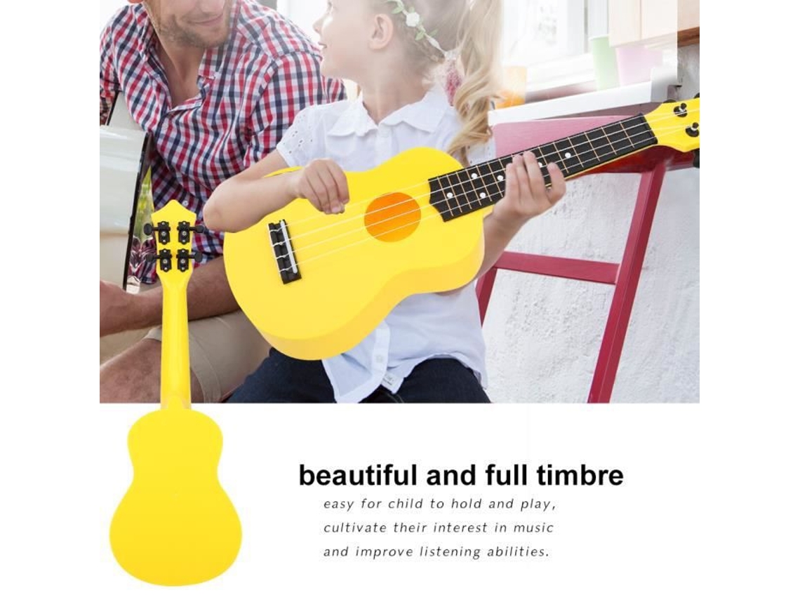 Instrumento Musical Ukulele de 21 Polegadas e 4 Cordas Presente de Brinquedo para Iniciantes