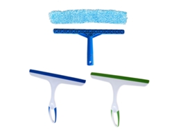 Raspador Flexível Para Janelas E Box De Chuveiro, Com Cabo Ergonômico Para Portas De Vidro De Box E Para-brisas, 5 X 18 Cm