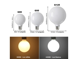 Lâmpada Led E27 Grande (luz Fria G80) Lâmpada De Baixo Consumo
