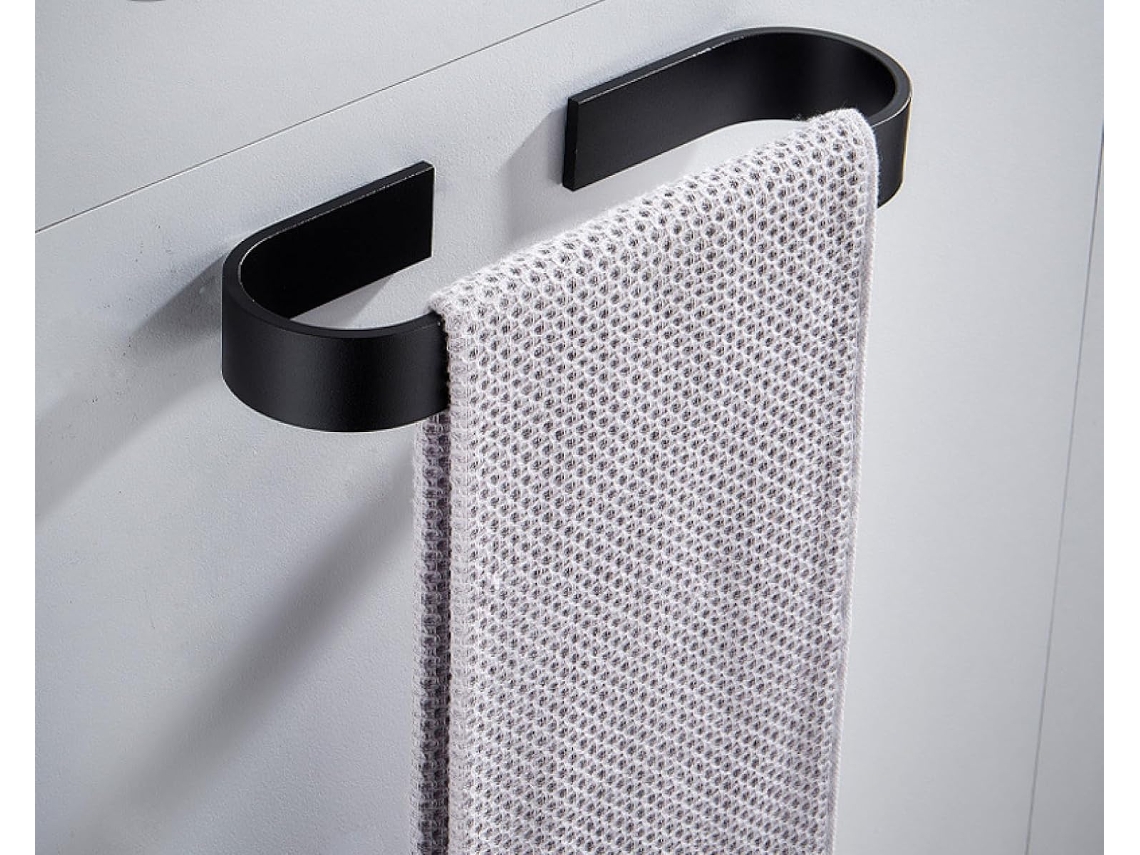 Suporte Para Toalhas Alargado E Espesso Banheiro, Barra Única Para Toalhas, Barra Lateral Larga 60cm