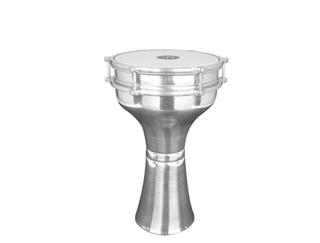 Vatan Tambor de Cálice de Alumínio Modelo Turco 20,5 Cm de Diâmetro 37 Cm de