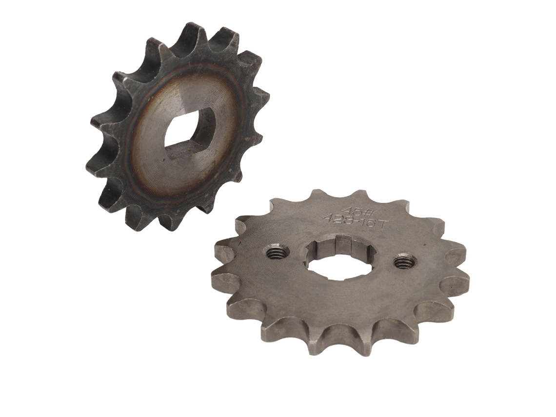 Piñón 428 16t 20mm, aço carbono, para motor, S/MARCA
