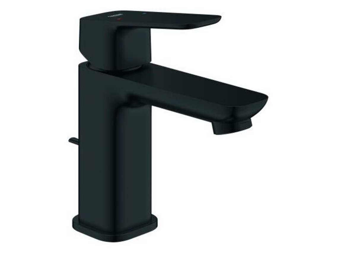Cubeo Misturadora Monocomando De Lavatório, Tamanho S, Projeção 106mm, Descarga Pop Up, 1016942430, Cor Preto Mate Grohe