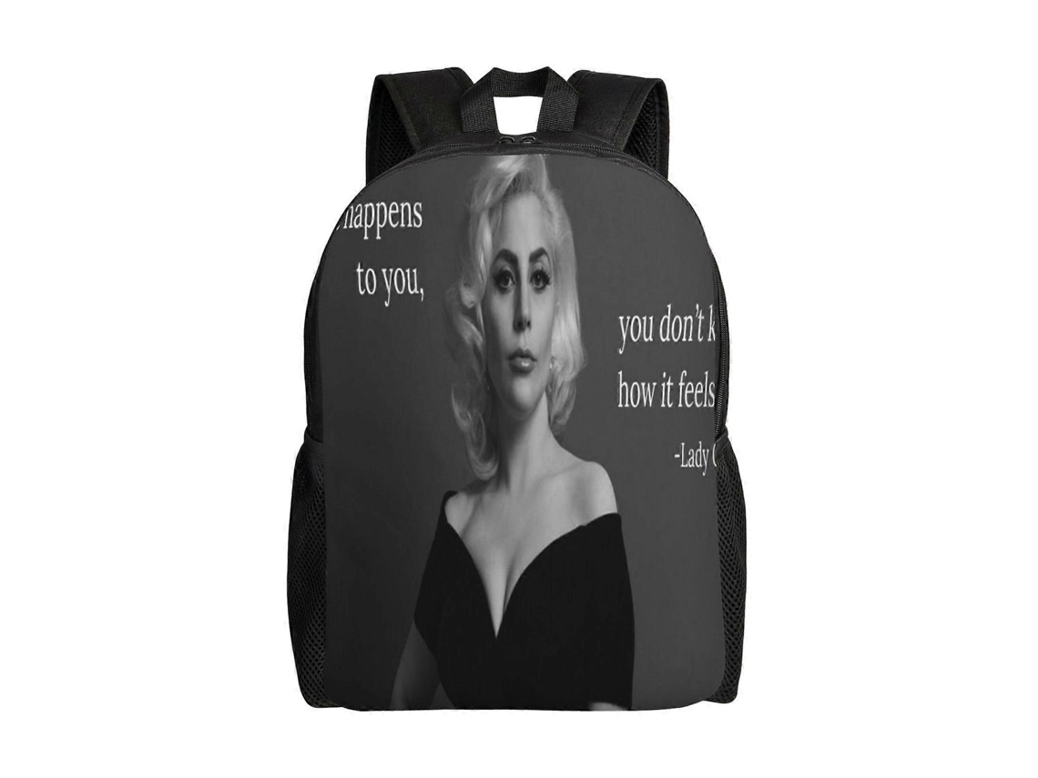 Mochila Lady Gaga Para Estudantes, Leve E Durável, À Prova Dágua E Com Alça De Ombro Ajustável. Olysi Shop