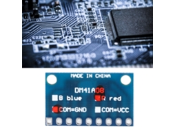 Kit De 4 Módulos Led Azul/vermelho Para Protoboard, Cathode/ânode Comum, Sem Pino, 3-24v, Compatível Com Mcu Arm E Impressora 3d