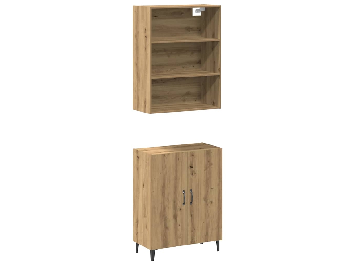 Sideboard, Sideboards Vidaxl Marrom Madeira Processada (n/a)