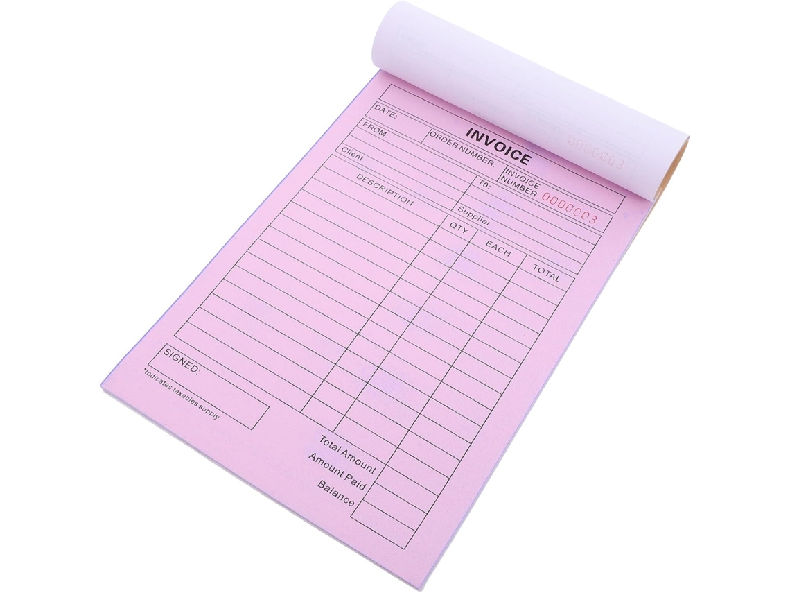 Carnet En Papier Duplicação Automática De Reçus Blanc Commandes Bureau Restaurante
