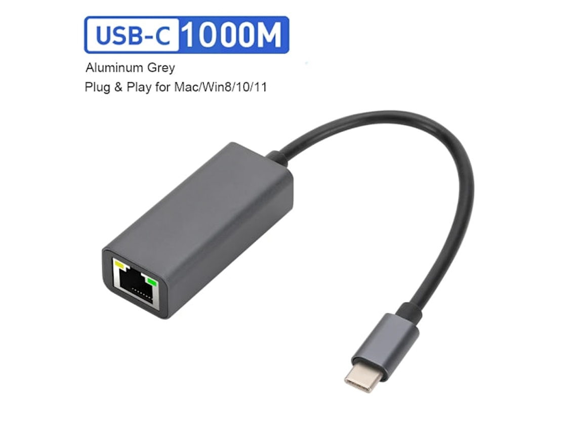 Adaptador Usb C Para Ethernet De 2500 Mbps, Placa De Rede Usb Lan Rj45 Para Laptop Xiaomi Mi Box S Nintendo Switch Pc, Alumínio Gigabit Aquaforge