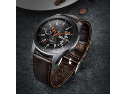 Pulseira De Couro Genuíno Para Relógio Amazfit Gtr 42 Mm, Marrom Escuro. Loja Olysi