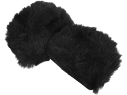 Decoração De Capacete Com Orelhas De Urso De Pelúcia Preto, 1 Par