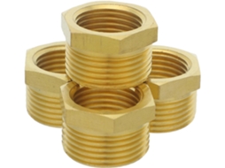 Conjunto De 4 Adaptadores Latão Para Mangueiras Jardim 6 Mm A Mm, Com