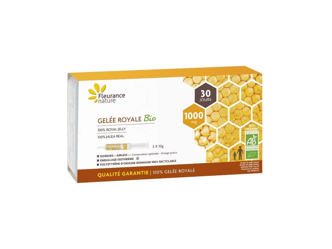 Geleia Real Doseadores Airless Eco Fleurance Nature 3 Doseadores De 10g (conservar No Frigorífico)