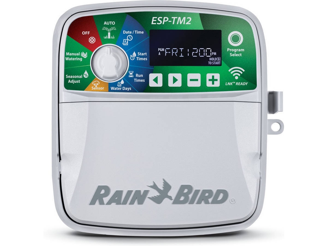 Programador de Rega RAIN BIRD ESP-TM2-6 (2 Estações - 20x20.1x9cm)