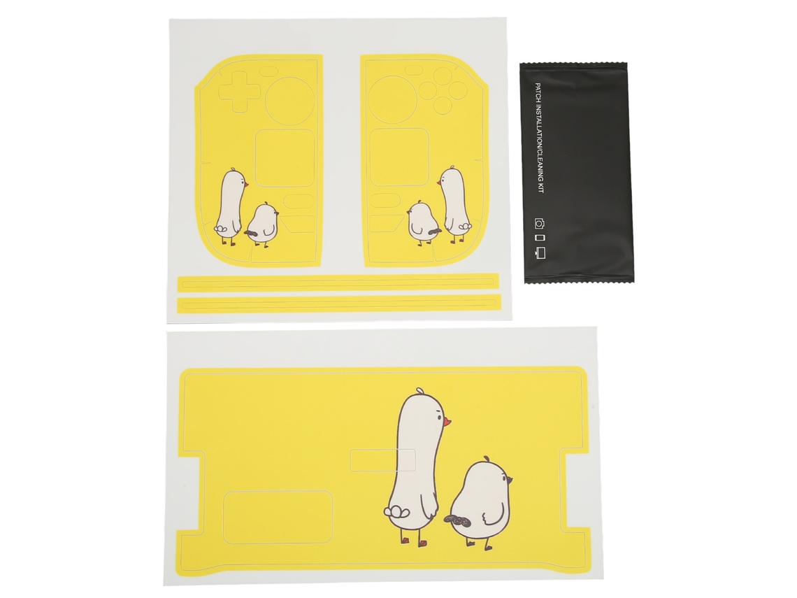 Adesivos Console LAXISCREED Pato Amarelo Steam Deck