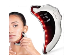 Aparelho de Radiofrequência Elétrica, Ferramenta Gua Sha, Massagem Vibratória para Lifting Facial, Ap Arelho Beleza o Pescoço. GOKOCO