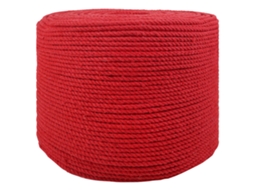 Vidaxl Corda De Algodão 8 Mm 500 M Vermelho 100% Algodão