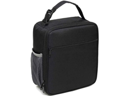 Bolsa De Aislamiento De Aluminio Oxford Cloth Grande Para Almuerzo, Para Niños Y Adultos, Negro