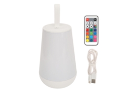 Luminária de Mesa de Cabeceira Led Portátil com Controle Remoto CHABERLU