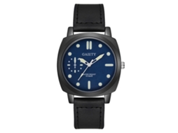 Relógio masculino Gaiety, analógico, de quartzo, com pulseira de PU, estilo esportivo preto.