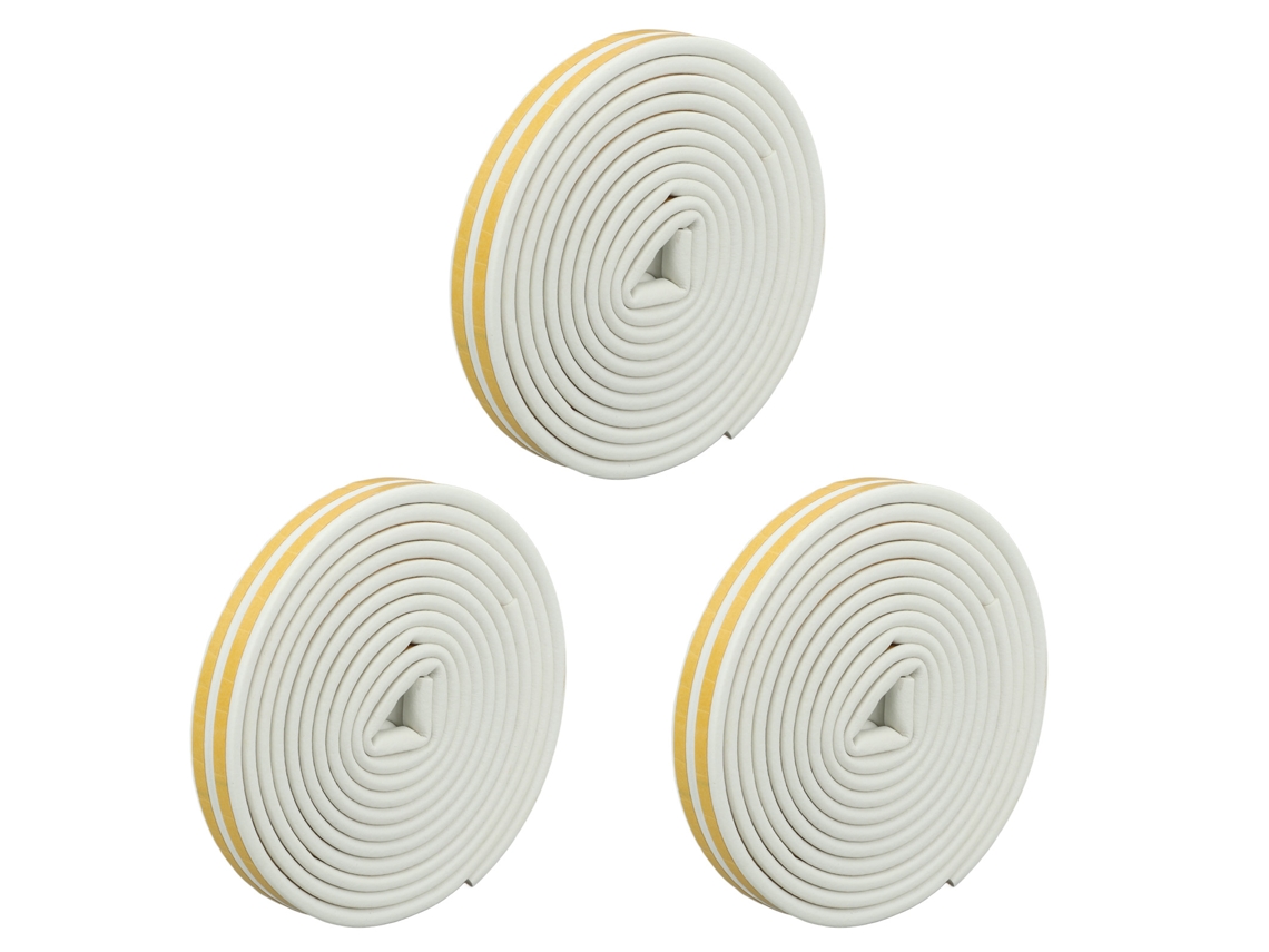 3 Peças De Fita De Selagem Para Porta E Janela, Isolante Espesso, Absorve Impactos E Som, Autoadesivo, Weatherstrip Para Garagem