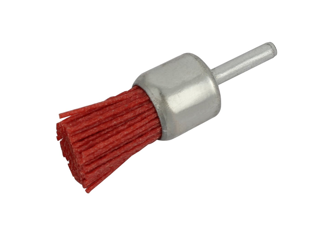 Escova de Nylon CHABERLU, para Lixar e Polir, Haste de 3 Mm, 25 Mm de Diâmetro