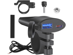 Carregador Rápido Para Motocicleta, Adaptador De Carregamento À Prova Dágua 3.0 Para Motocicleta Gokoco