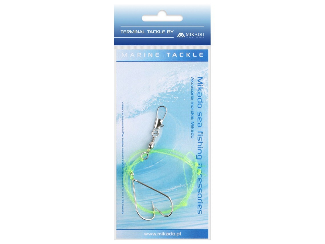 Anzol Montado Simple Boom Transparente 1/0Mikado